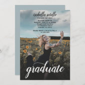 カスタムフローラ卒業パーティー 招待状 (正面/裏面)