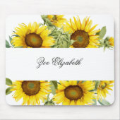 カスタムフローラ名を追加Monogram マウスパッド (正面)