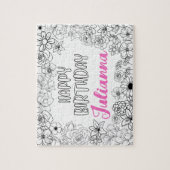 カスタムフローラ名パズル ジグソーパズル (縦)