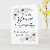 カスタムフローラ悔やみや弔慰挨拶 カード (黄色い花)