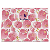 カスタムフローラ抱き枕 – ウォータパーソナライズされたコ ラージペーパーバッグ (正面)