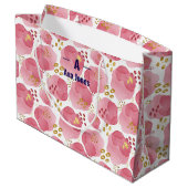 カスタムフローラ抱き枕 – ウォータパーソナライズされたコ ラージペーパーバッグ (裏面アングル)