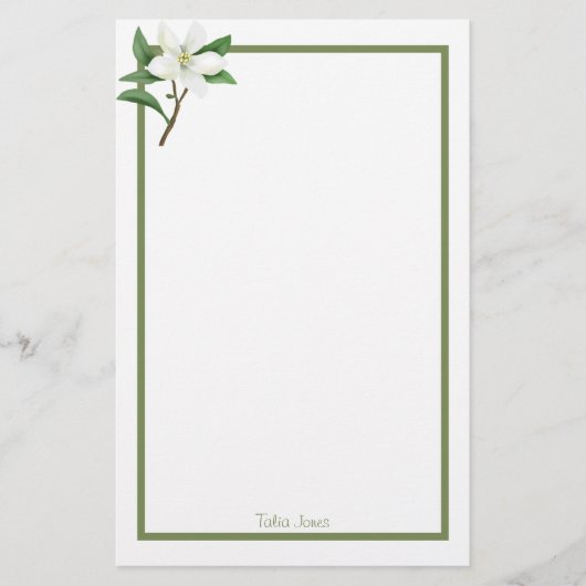 カスタムフローラ文房具紙 便箋 (正面)