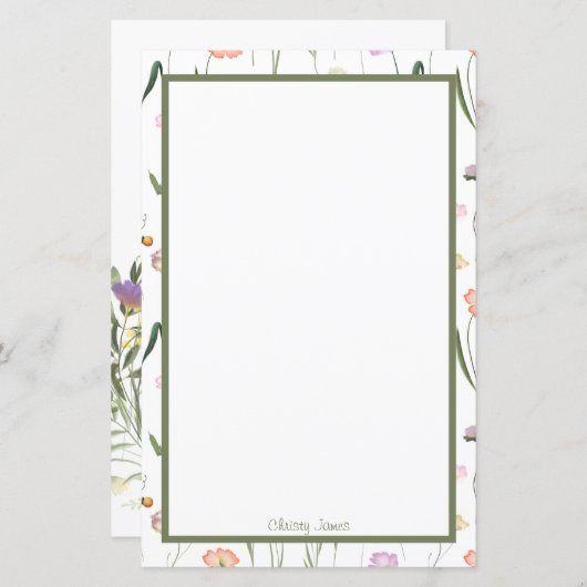 カスタムフローラ文房具 (正面/裏面)