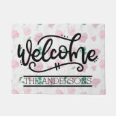 カスタムフローラ歓迎 ドアマット (正面)