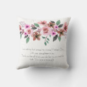 カスタムフローラ母の日の娘義理 クッション (裏面)