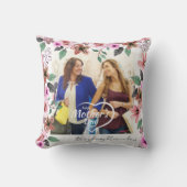 カスタムフローラ母の日の娘義理 クッション (正面)