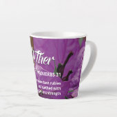 カスタムフローラ母の箴言31 カフェラテマグ (右アングル)