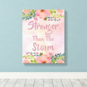 カスタムフローラ水色やる気を起こさせる引用文 キャンバスプリント (インサイチュ (ウッドフロア))