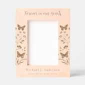 カスタムフローラ永遠ハート木写真 レーザー彫刻フレーム (正面)