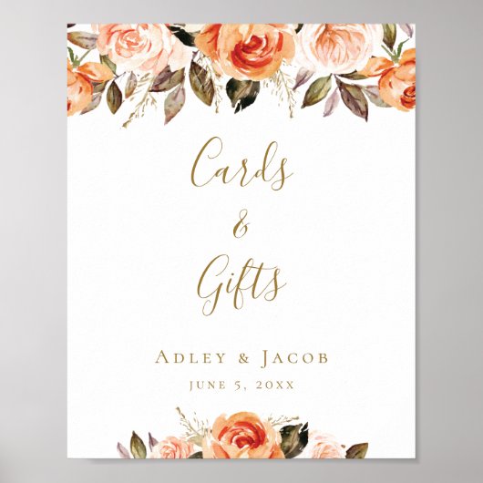 カスタムフローラ燃えたオ結婚レンジ徴候 ポスター (正面)