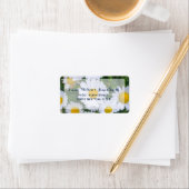 カスタムフローラ結婚住所 シールデイジー ラベル (インサイチュ)