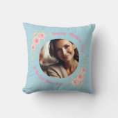 カスタムフローラ装飾用クッション – 母の日 クッション (正面)