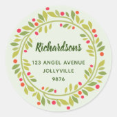 カスタムフローラ離れリース住所 ラウンドシール (正面)