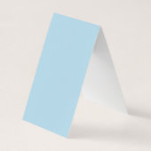 カスタムフローリッシュアクアテントイヤリングディスプレイカード 名刺 (裏面)