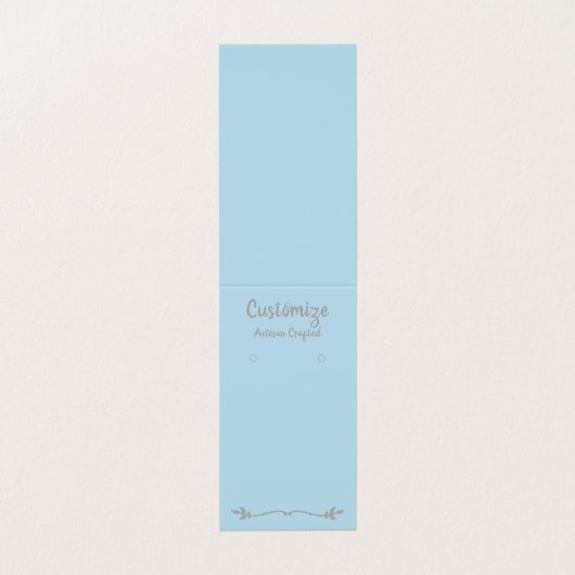 カスタムフローリッシュアクアテントイヤリングディスプレイカード 名刺 (外部フラット)