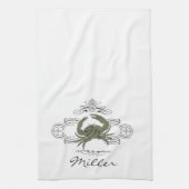 カスタムフローリッシュカニキッチンタオル キッチンタオル (縦)