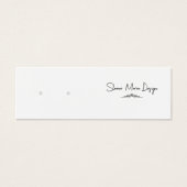 カスタムフローリッシュミニポストイヤリングディスプレイカード (正面)