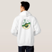 カスタムフードのスウェットシャツ パーカ (裏面フル)