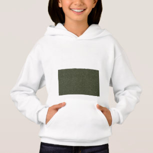 カスタムフード付きスウェットシャツとMoss Green Textured Block