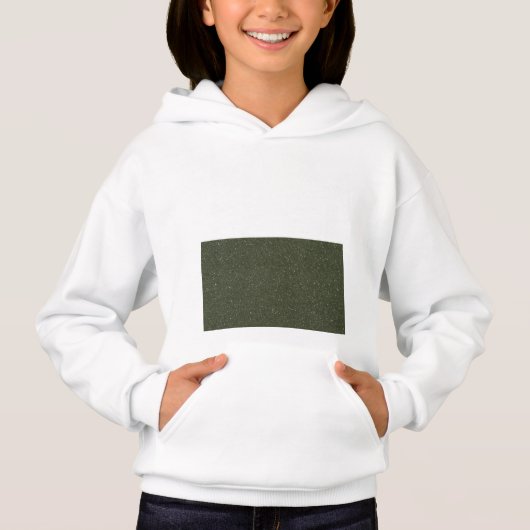カスタムフード付きスウェットシャツとMoss Green Textured Block (正面)