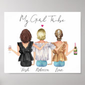 カスタムフ最高のァンパーソナライズされたズポートレート ポスター (正面)