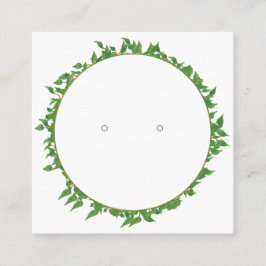 カスタムフ縁どェアスクエアイヤリングカード コーリングカード