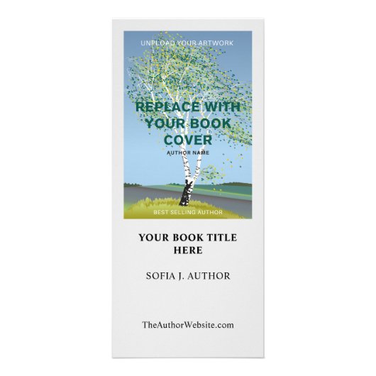 カスタムブックカバー起動ライター作家マーケティング ラックカード (正面)