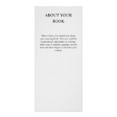 カスタムブックカバー起動ライター作家マーケティング ラックカード (裏面)