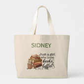 カスタムブックラバージャンボトート ラージトートバッグ (裏面)