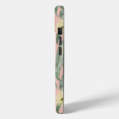 カスタムブッシュガムフローラ開花-ヴィンテージ赤面ピンク Case-Mate iPhoneケース (裏面 / 左)