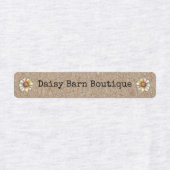 カスタムブティックファブリックアパレルベルクラフトデイジー ラベル (デザイン1)