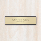 カスタムブモダンラック金ゴールドグラマーテンプレート サインプレート (正面)