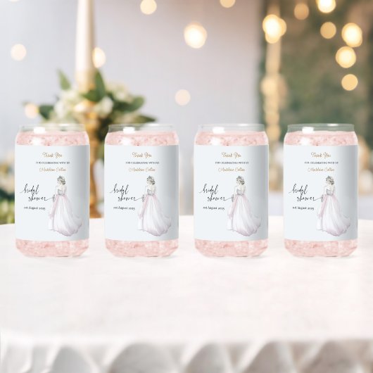 カスタムブライダルシャワーのド結婚レスありがとう ガラス缶 (インサイチュ (ウェディング))