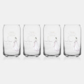 カスタムブライダルシャワーのド結婚レスありがとう ガラス缶 (正面)