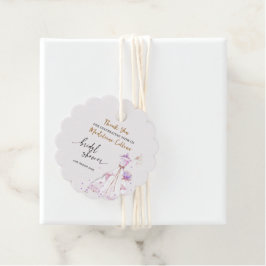 カスタムブライダルシャワーのド結婚レスありがとう フェイバータグ