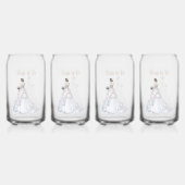 カスタムブライダルシャワーへ結婚のドレス ガラス缶 (裏面)