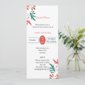 カスタムブライダルシャワーエレガントカラフルフローラ 招待状 (スタンド正面)