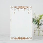 カスタムブライダルシャワーノートまたはパーティーゲームカード (スタンド正面)