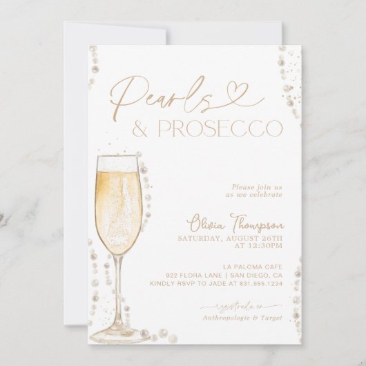 カスタムブライダルシャワー招待状 | For Lesly 招待状 (正面)