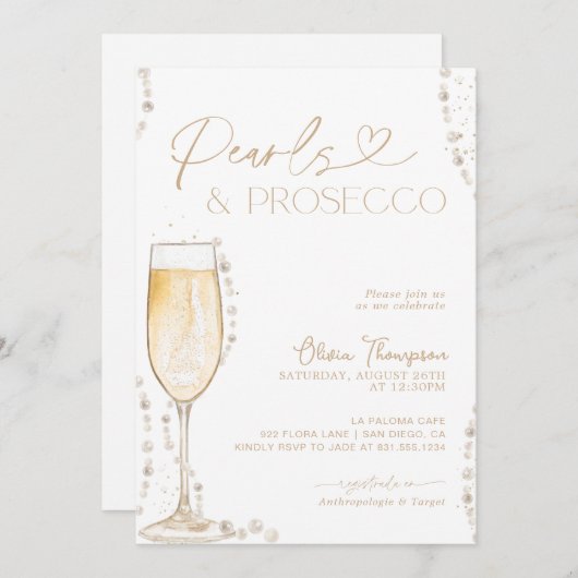 カスタムブライダルシャワー招待状 | For Lesly 招待状 (正面/裏面)