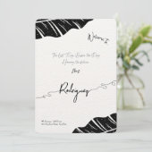 カスタムブライダルシャワー招待 – スクリプエレガントト 招待状 (スタンド正面)