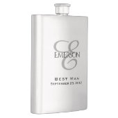 カスタムブライダルパーティ | シックな結婚台本の形見 フラスク (右)