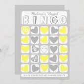 カスタムブライダルビンゴ灰色のゲームカードに記入 (正面/裏面)