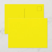 カスタムブライトイエロー写真 – パーフェクトスタンダード ポストカード (正面/裏面)