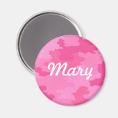 カスタムブライトピンク迷彩磁石 マグネット (正面/裏面)