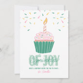 カスタムブライトモダン誕生日及びレシピカード シーズンカード (正面)