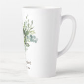 カスタムブライドメイドブライダルパーティギフトグリーン カフェラテマグ (右)