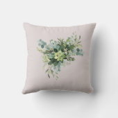 カスタムブライドメイドブライダルパーティギフトグリーン クッション (裏面)