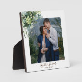 カスタムブライドメイドブライダルパーティギフトグリーン フォトプラーク (正面)